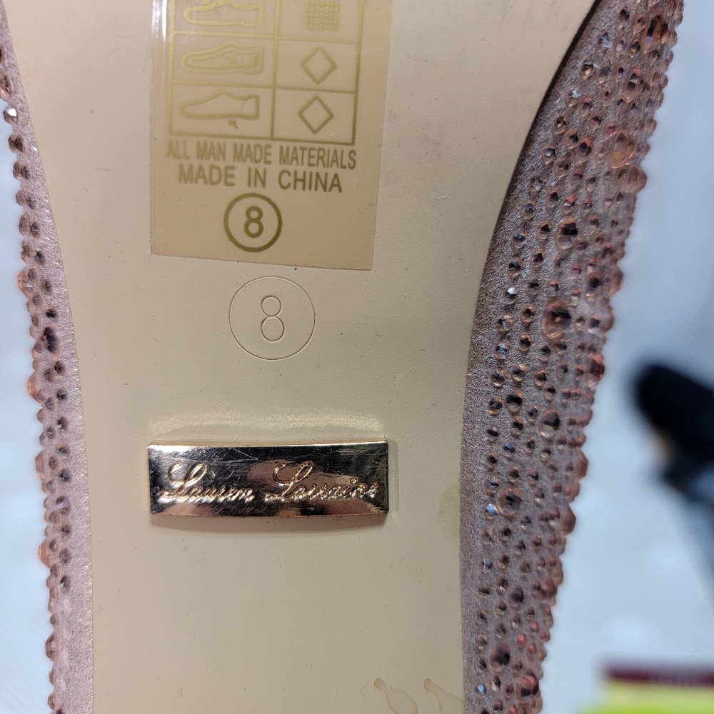 Lauren Lorraine Sparkling Rose Gold Heels - Picture 6 of 9